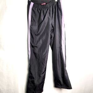 Avia Gray Lavender Athletic Moisture Wicking Performance Pants Zip Ankle Size M